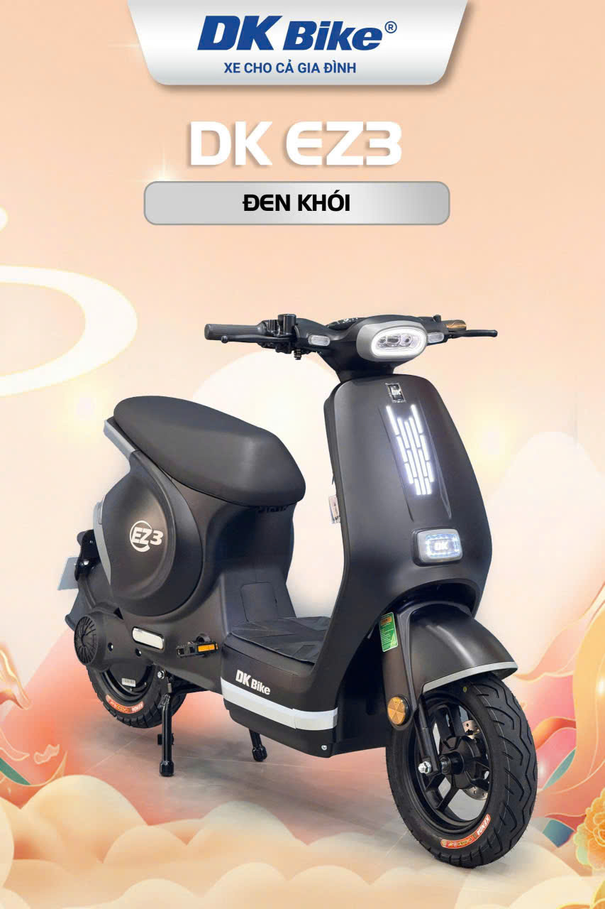 Xe máy điện DK V2 màu đen khói
